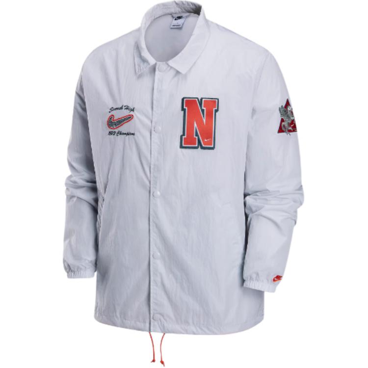 Nike AUTHENTICS  Classic Button-Up Jacket Dust Purple Casual College Style HJ6904-025