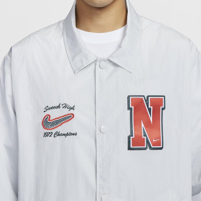 Details for 나이키 오센틱 클래식 버튼업 재킷 더스트 퍼플 캐주얼 컬리지 스타일 HJ6904-025