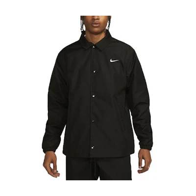 Nike Authentics Black Jacket with Solid Logo Design FD7843-010