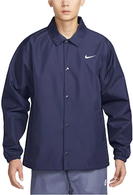Nike Authentics Solid Lined Coach Jacket Navy Biru Tua FD7844-410 Shop Nike Authentics Solid Lined Coach Jacket Navy Biru Tua FD7844-410