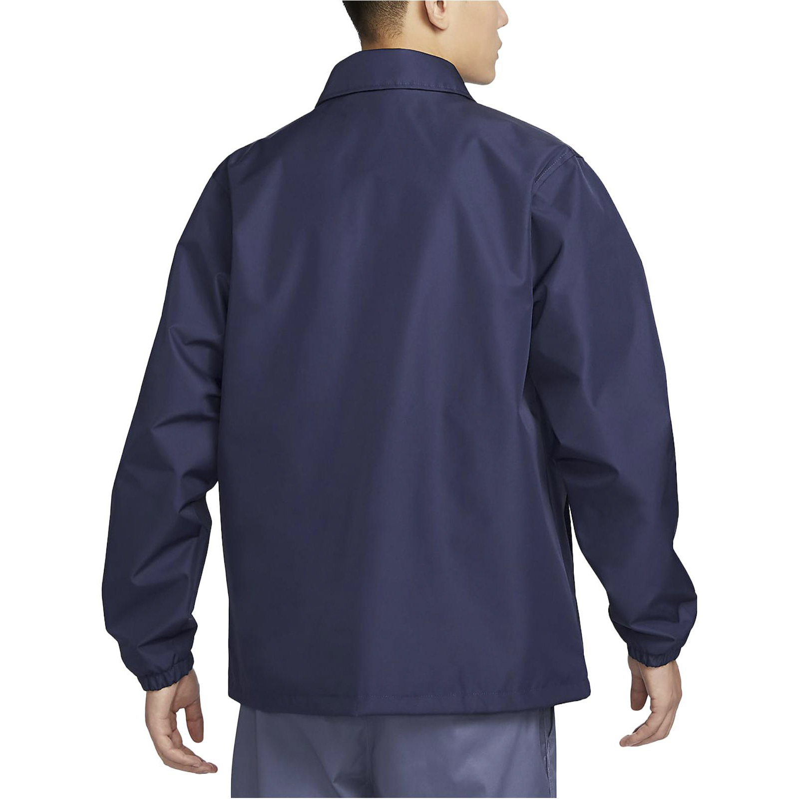 Purchase Nike Authentics Solid Lined Coach Jacket Navy Biru Tua FD7844-410