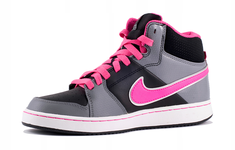 Lookbook (JR) Zapatillas Nike Backboard 2 Mid Gris/Negro/Rosa. 488158-006