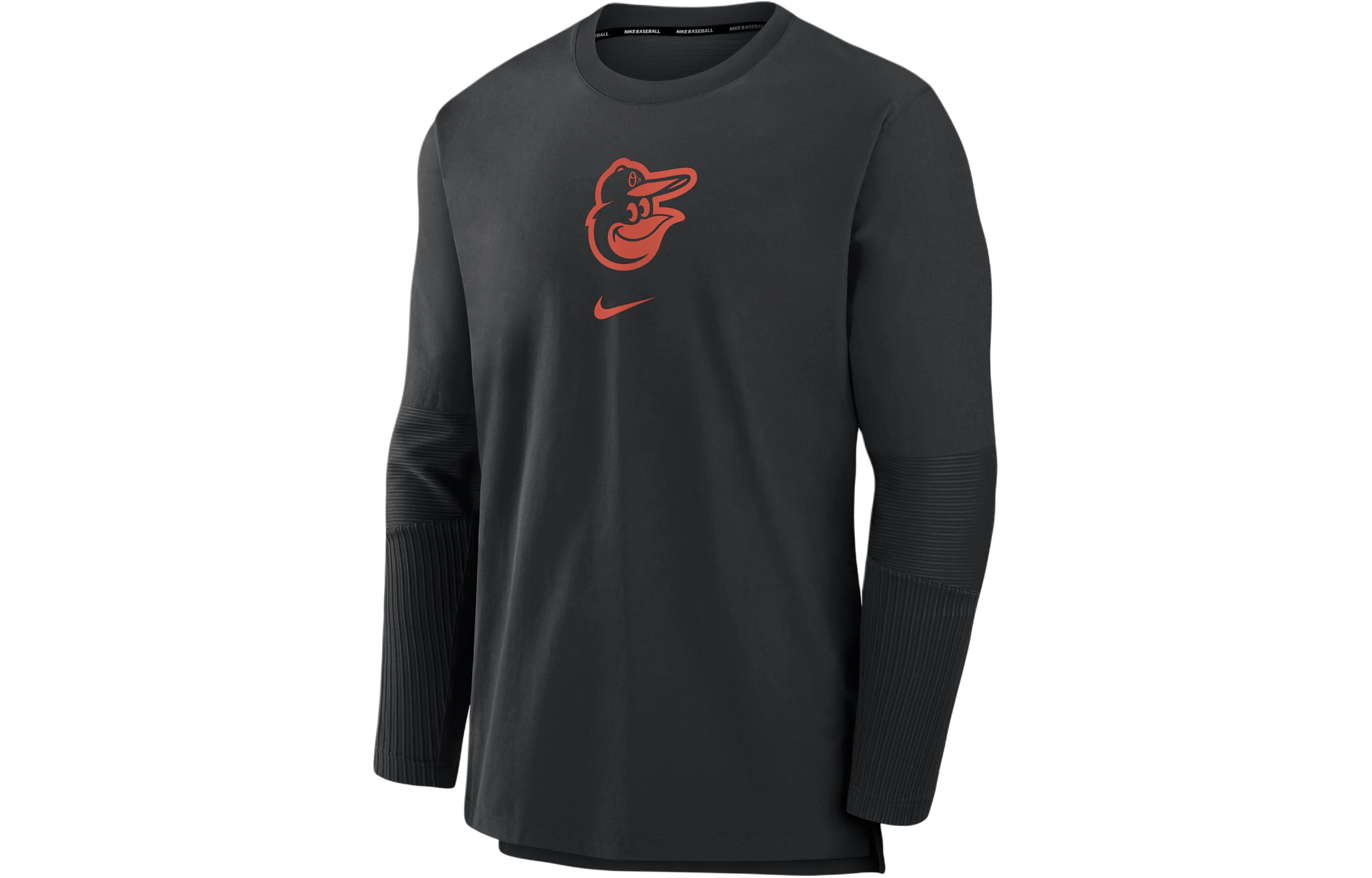 Nike Baltimore Orioles Authentic Player Logo Graphic Pullover Jacket Black Mens 015C912ZOLE-5Z2