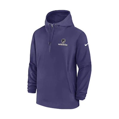 Nike Baltimore Ravens Sideline Logo Print Hoodie Purple Long Sleeve 00MI52M8G-EU6