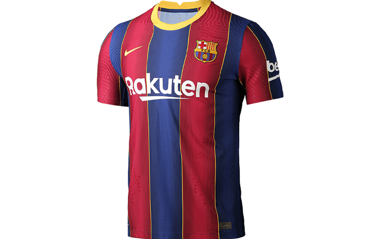 Nike Barcelona 2020-21 Home Jersey Short Sleeve Tee Red/Blue Men CD4185-456