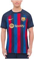 Nike Barcelona 22/23 Home Player Jersey Deep Blue Multi-Color Striped Mens Shirt DJ7643-452 Nike Barcelona 22/23 Home Player Jersey Deep Blue Multi-Color Striped Mens Shirt DJ7643-452