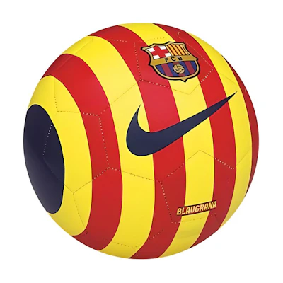 Nike Barcelona PU Soccer Ball Size 5 - Comfortable, Durable, Elastic Yellow/Red/Black SC2229-674