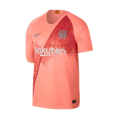 Nike Barcelona Raglan Sleeve Graphic Crewneck Football Jersey Orange Red Unisex 918989-694