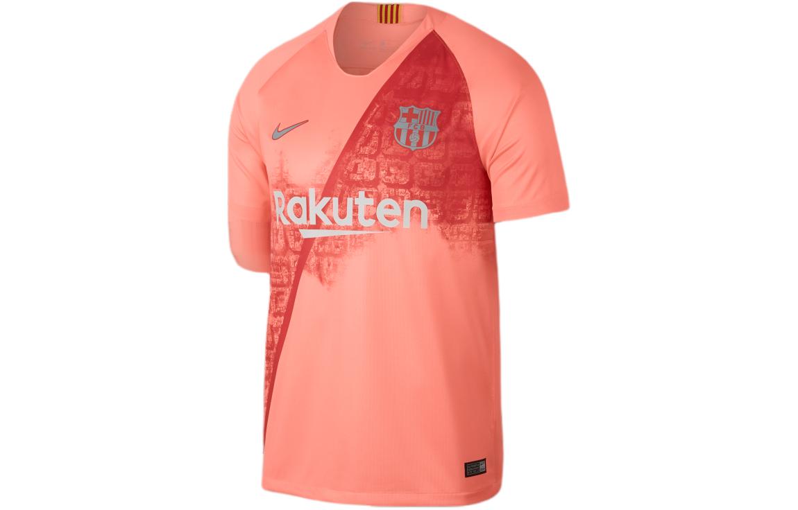 Order Nike Barcelona Jersey de Fútbol Unisex Naranja Rojo Manga Raglán Crewneck 918989-694