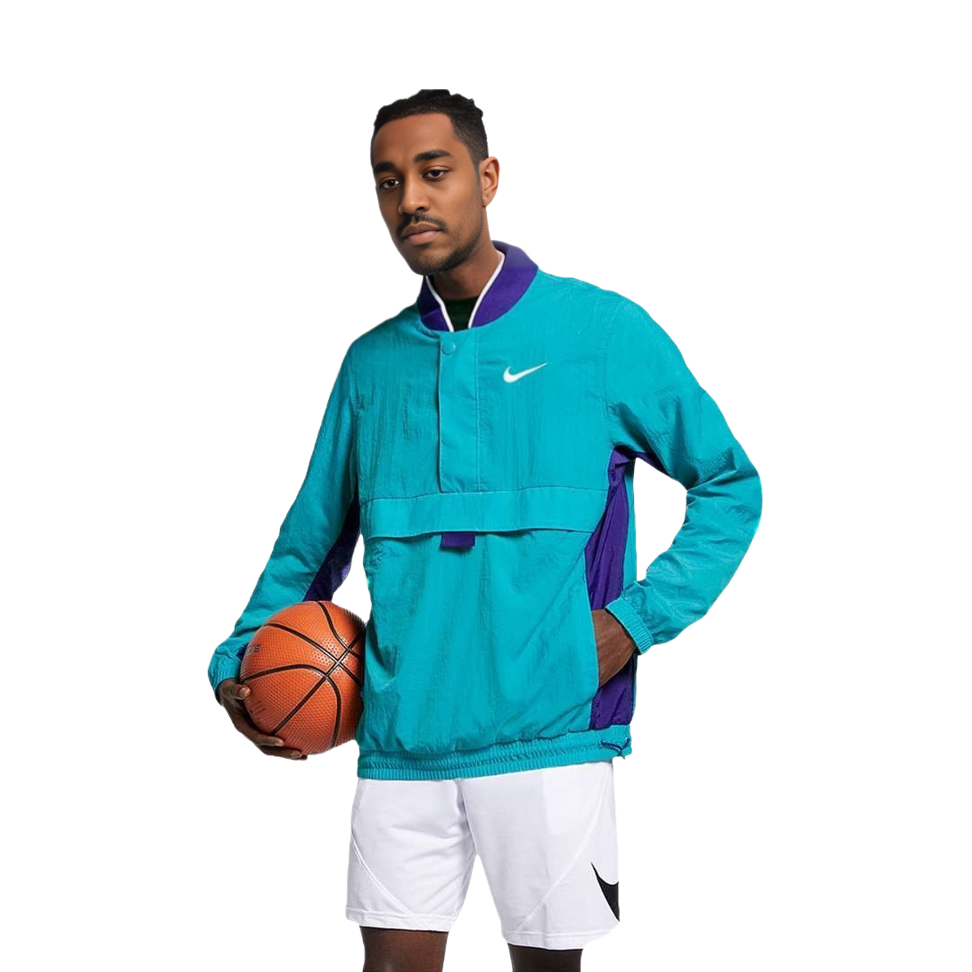 Purchase Nike Baseball Collar Logo Print Full-Zip Jacket - Blue AJ3919-415