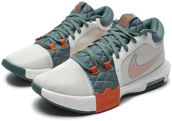 Nike Basketball Low 'White Green Orange' FB2237-101 Lookbook Nike Basketball Low 'White Green Orange' FB2237-101