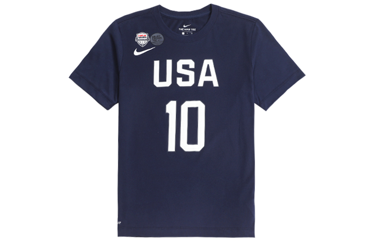 Buy Nike Basketball T-Shirt Tatum USA 10 Jersey Navy Blue World Cup Edition AV4355-458