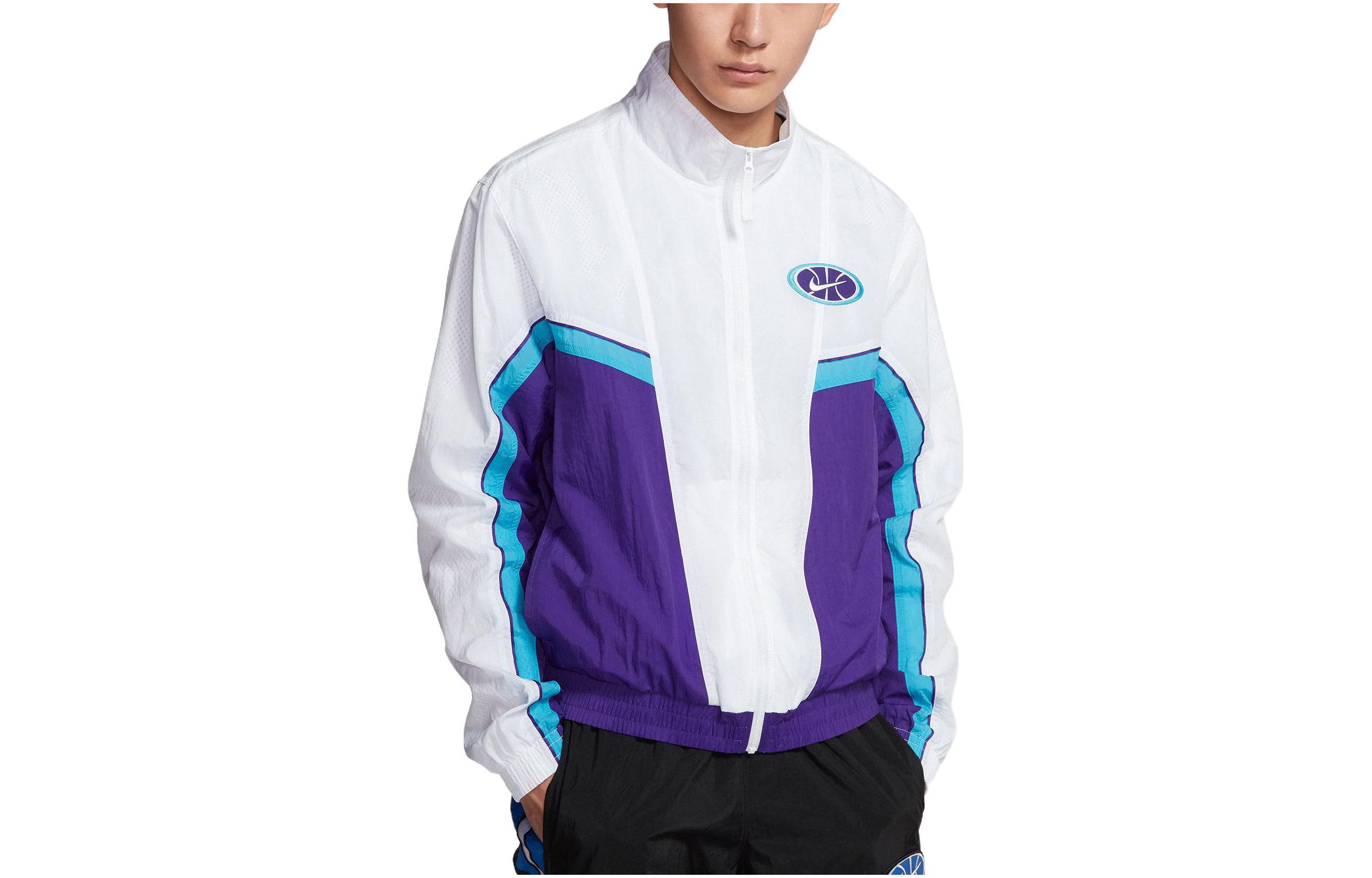 Nike Basketball Woven Zipped Jacket Global Purple AV9756-103 圖 2