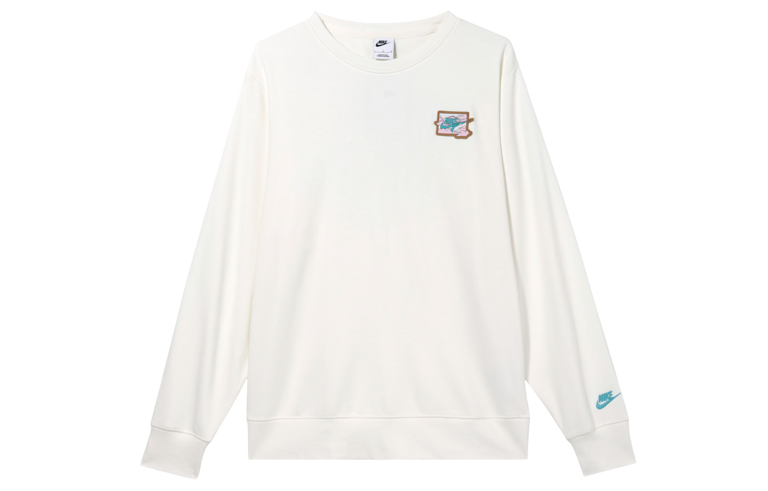 Nike Beige Casual Long-Sleeve Fashion Sweatshirt FZ0765-133