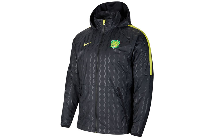 Nike Beijing Sinobo Guoan Soccer Training Jacket with Foldable Hood Black Mens CT6600-010 圖 4