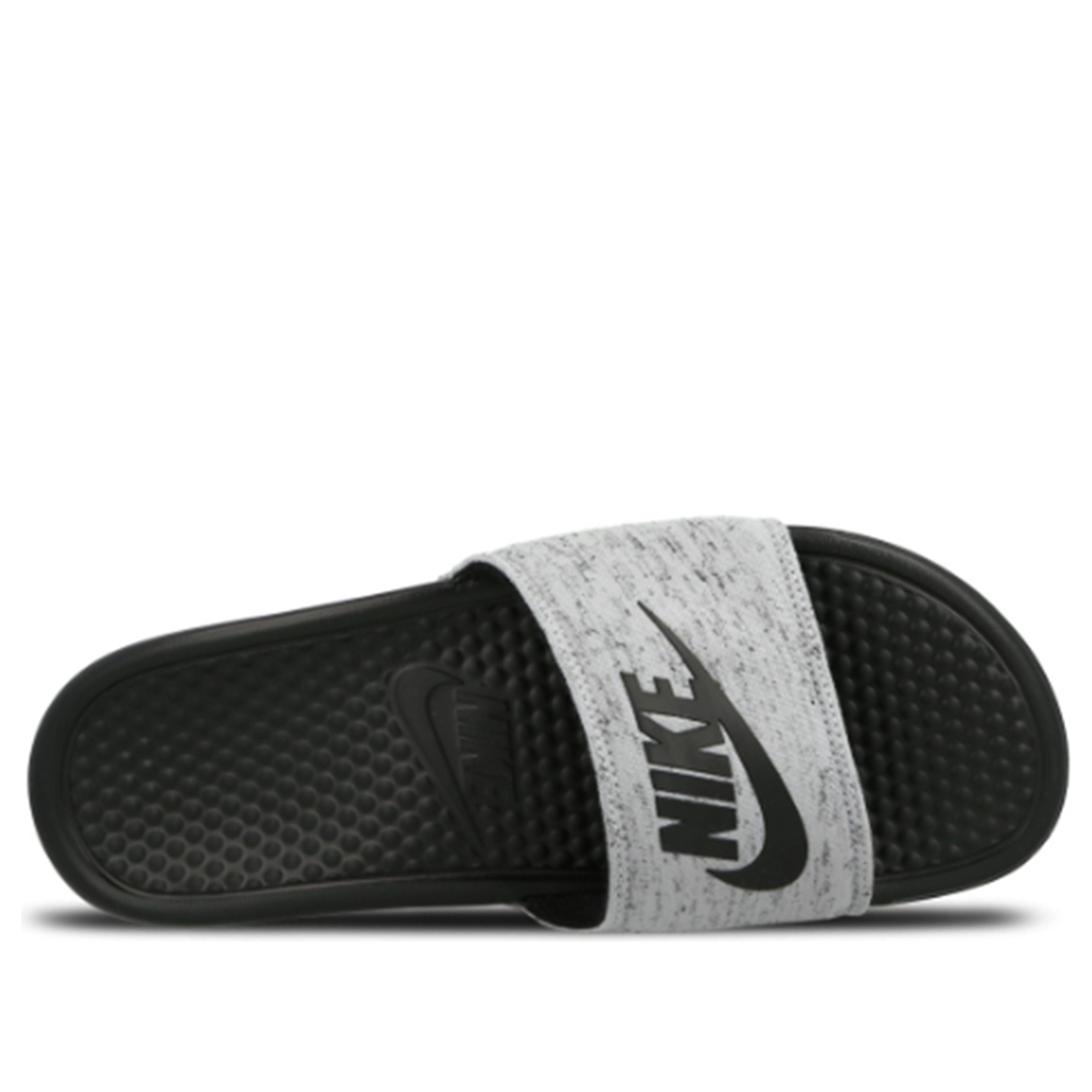 Nike Benassi JDI Fleece 'Wolf Grey Black' 圖 3