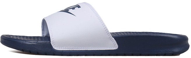 Nike Benassi JDI Mismatch Navy/White 818736-410 Nike Benassi JDI Mismatch Navy/White 818736-410