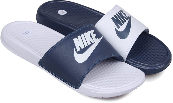 Nike Benassi JDI Mismatch Navy/White 818736-410 Lookbook Nike Benassi JDI Mismatch Navy/White 818736-410