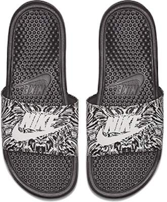 Nike Benassi JDI Print 黑色 拖鞋 Shop Nike Benassi JDI Print 黑色 拖鞋