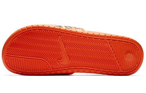 Shop Nike Benassi JDI Print ''Oranje'' Slippers 631261-013-YC