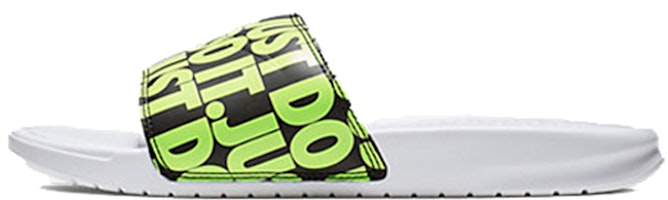 Nike Benassi JDI Print 'Volt' 631261-103 Nike Benassi JDI Print 'Volt' 631261-103