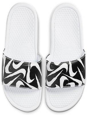 Nike Benassi JDI Cetak 'Putih Hitam' 631261-106 Lookbook Nike Benassi JDI Cetak 'Putih Hitam' 631261-106