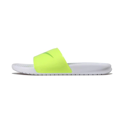 Nike Benassi JDI Print Fluorescence Yellow Slippers Volt-white