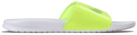 Nike Benassi JDI Cetakan Kuning Fluorescence Selipar Volt-Putih CI5927-771
