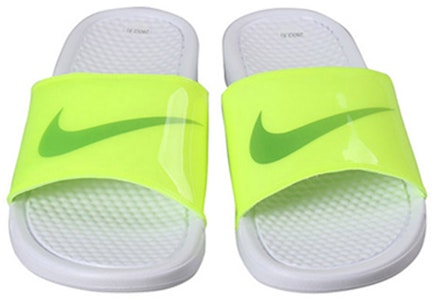 Nike Benassi JDI Print 螢光黃 拖鞋 Lookbook Nike Benassi JDI Print 螢光黃 拖鞋