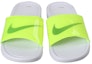 Lookbook Nike Benassi JDI Cetakan Kuning Fluorescence Selipar Volt-Putih CI5927-771