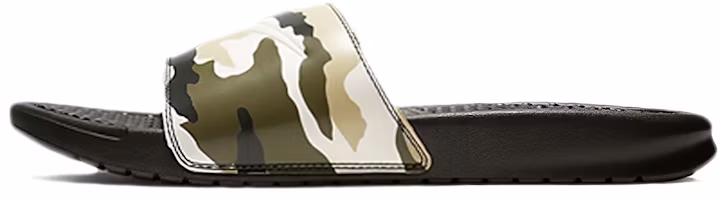 Nike Benassi Jdi Print Military Green Unisex Slippers 'Sequoia' 631261-301 Nike Benassi Jdi Print Military Green Unisex Slippers 'Sequoia' 631261-301