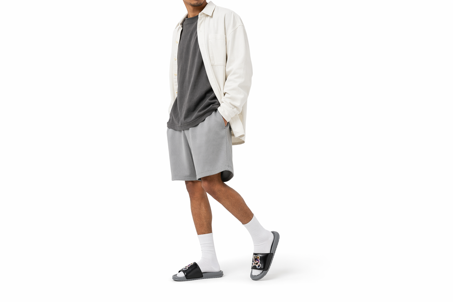 Order Nike Benassi JDI Print 黑 脫鞋