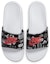 Lookbook 나이키 베나시 JDI 프린트 슬리퍼 '화이트 블랙' 631261-107