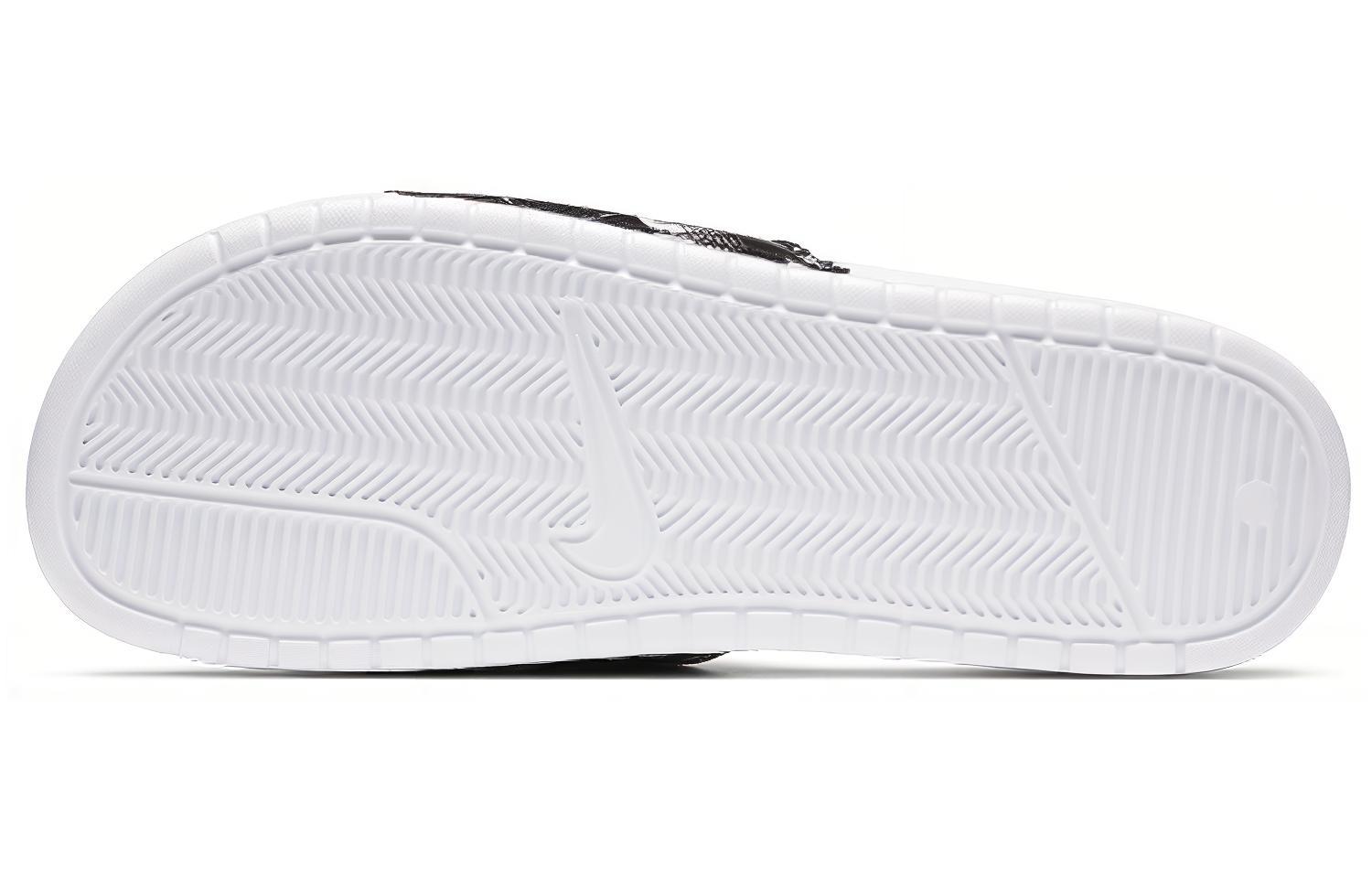 Purchase 耐克Benassi JDI白黑印花拖鞋 631261-107