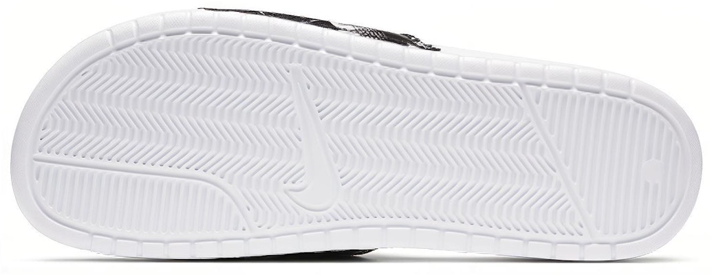 Nike Benassi JDI Print White Black Slippers 'White Black' 631261-107 Purchase Nike Benassi JDI Print White Black Slippers 'White Black' 631261-107