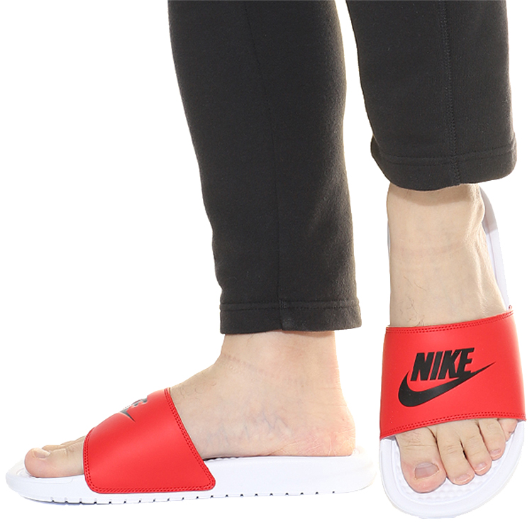Nike Benassi JDI Red White Slippers 'Red White' 圖 5