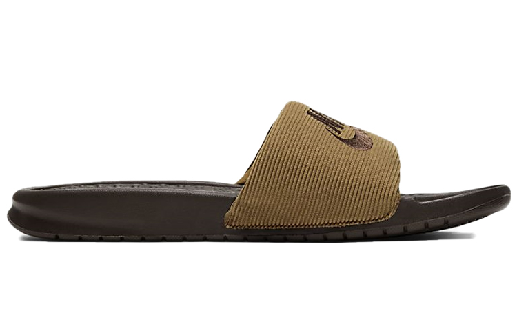 Nike Benassi JDI SE Leather 'Baroque Brown' 圖 2
