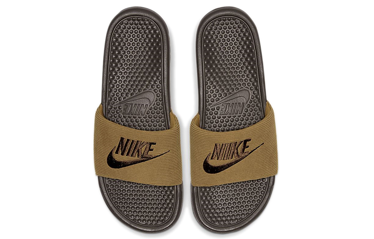 Nike Benassi JDI SE Leather 'Baroque Brown' 圖 3