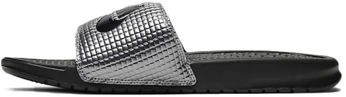 Nike Benassi JDI SE Slides Black/Silver CK0986-001 Nike Benassi JDI SE Slides Black/Silver CK0986-001