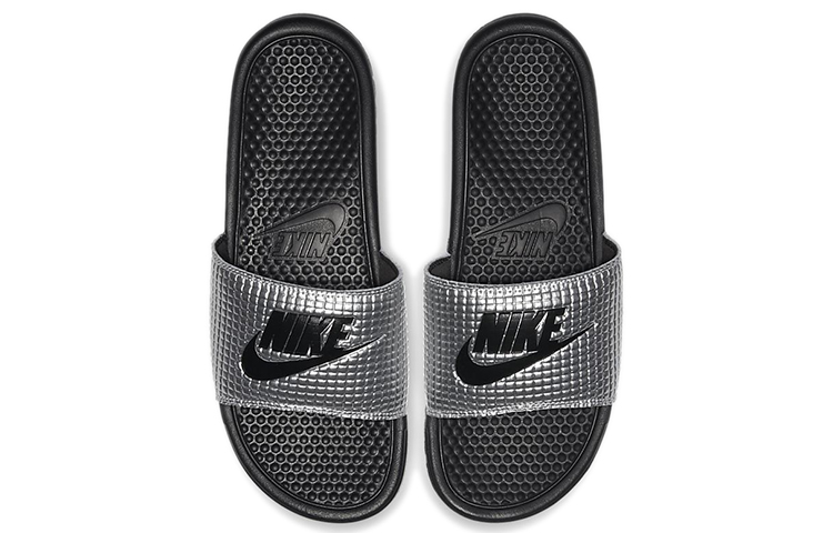Lookbook Nike Benassi JDI SE Slides Black/Silver CK0986-001