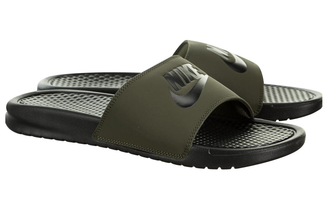 Nike Benassi JDI Slide 'Black Cargo Khaki' 圖 2