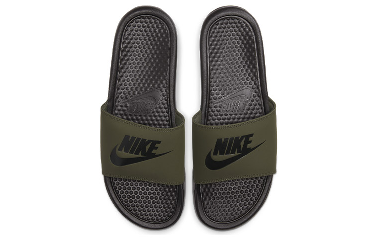 Nike Benassi JDI Slide 'Black Cargo Khaki' 圖 3