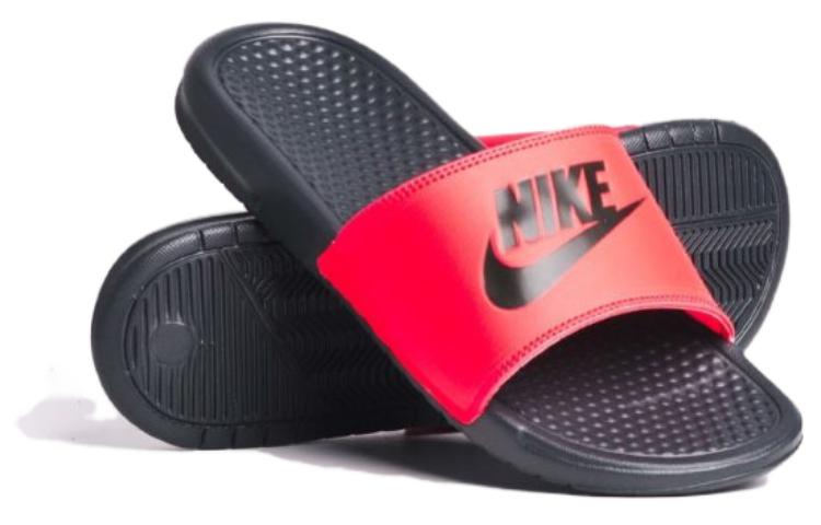 Order Sandal Nike Benassi Just Do It Merah/Hitam 343880-605