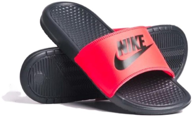 Nike Benassi Just Do It Slippers Red/Black 343880-605 Order Nike Benassi Just Do It Slippers Red/Black 343880-605