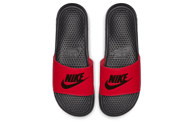 Lookbook Sandal Nike Benassi Just Do It Merah/Hitam 343880-605