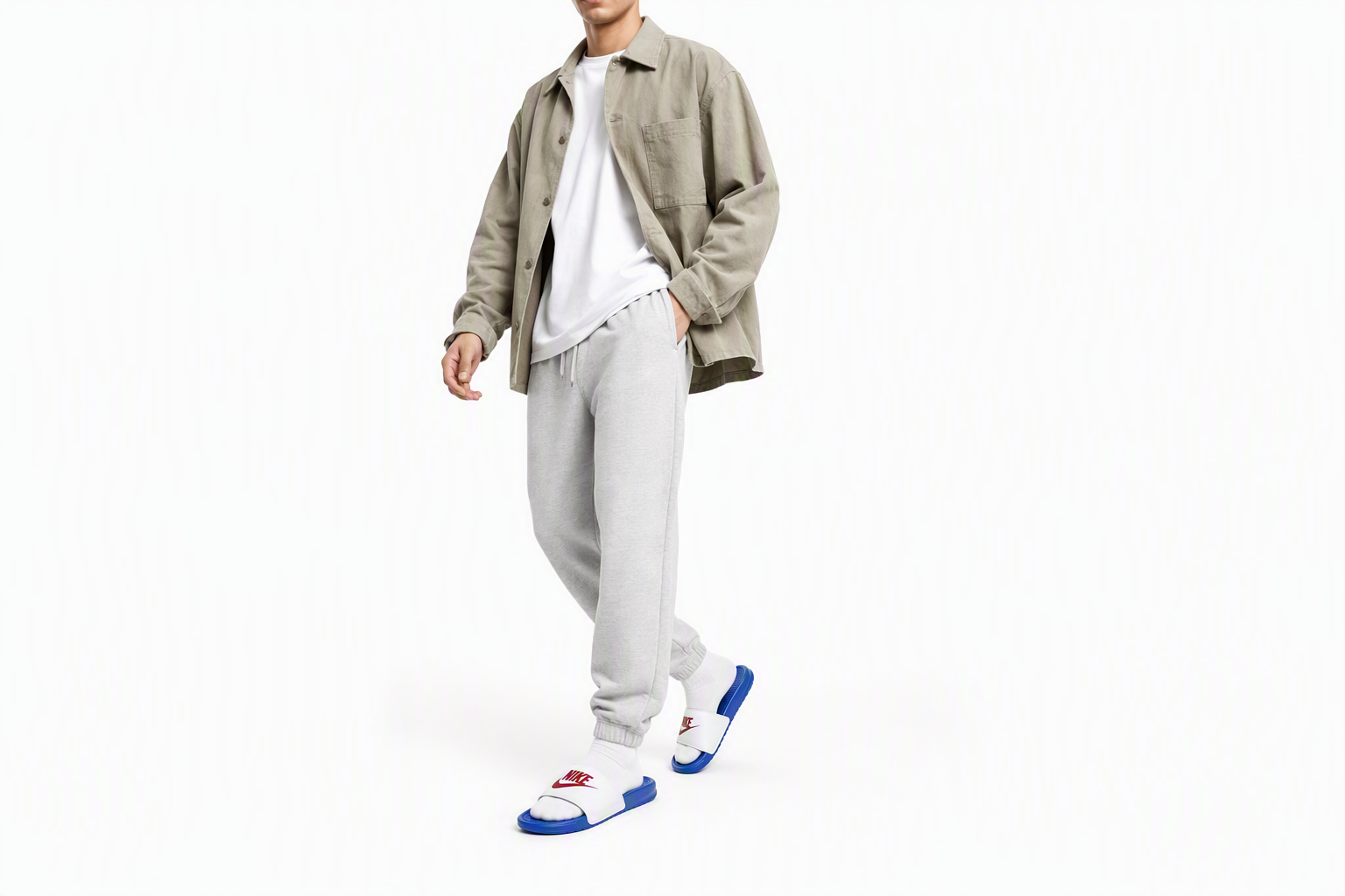 Order Nike Benassi Slide 'Game Royal White' Sandalias Azul Real Blanco 343880-410