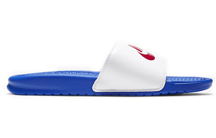 Lookbook Nike Benassi Slide 'Game Royal White' Sandalias Azul Real Blanco 343880-410