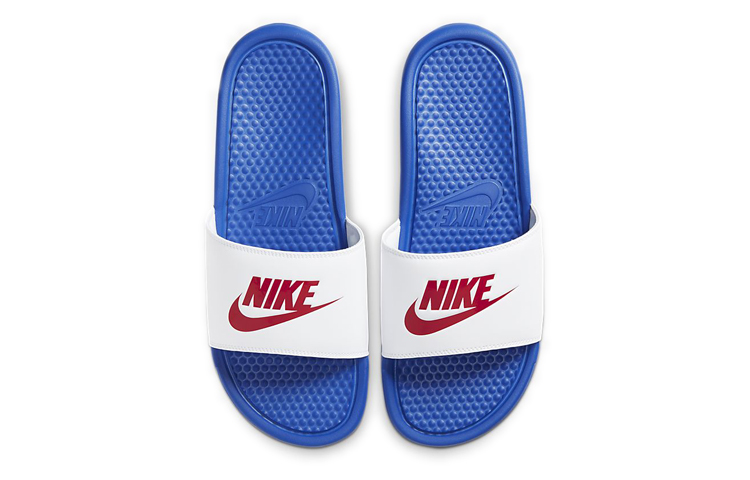 Shop Nike Benassi Slide 'Game Royal White' Sandalias Azul Real Blanco 343880-410