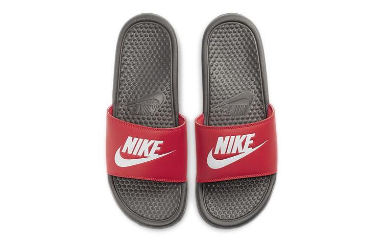 Lookbook Selipar Nike Benassi 'Iron Grey Red' 343880-028