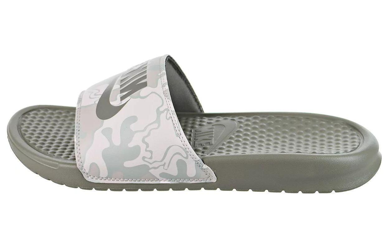 Nike Benassi Slides Anti-Slip Breathable Silent Odor-Resistant Green . 631261-009